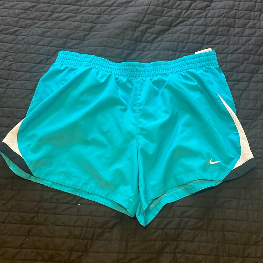 Teal Nike running shorts size Large (12-14)